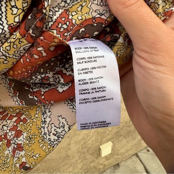 Cleobella bohemian long sleeved wrap blouse tunic, women's medium - Picture 5 of 7